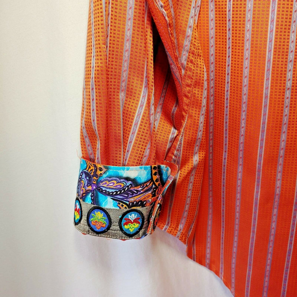 Robert Graham - Colorful Long Sleeve - Men's Medium Button Down Classic Fit