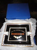 Elie Bleu Porcelain Ashtray "Medals" Black