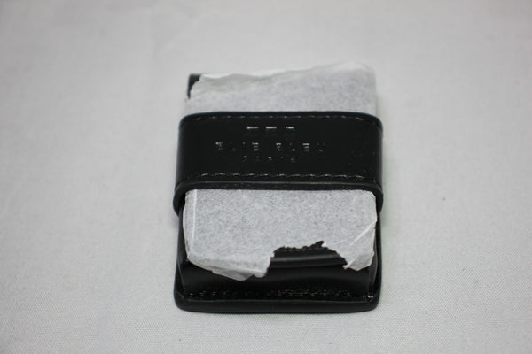 Elie Bleu Black Leather Case | Fits J-14 Covered Jet Lighters | EBPOUCH07