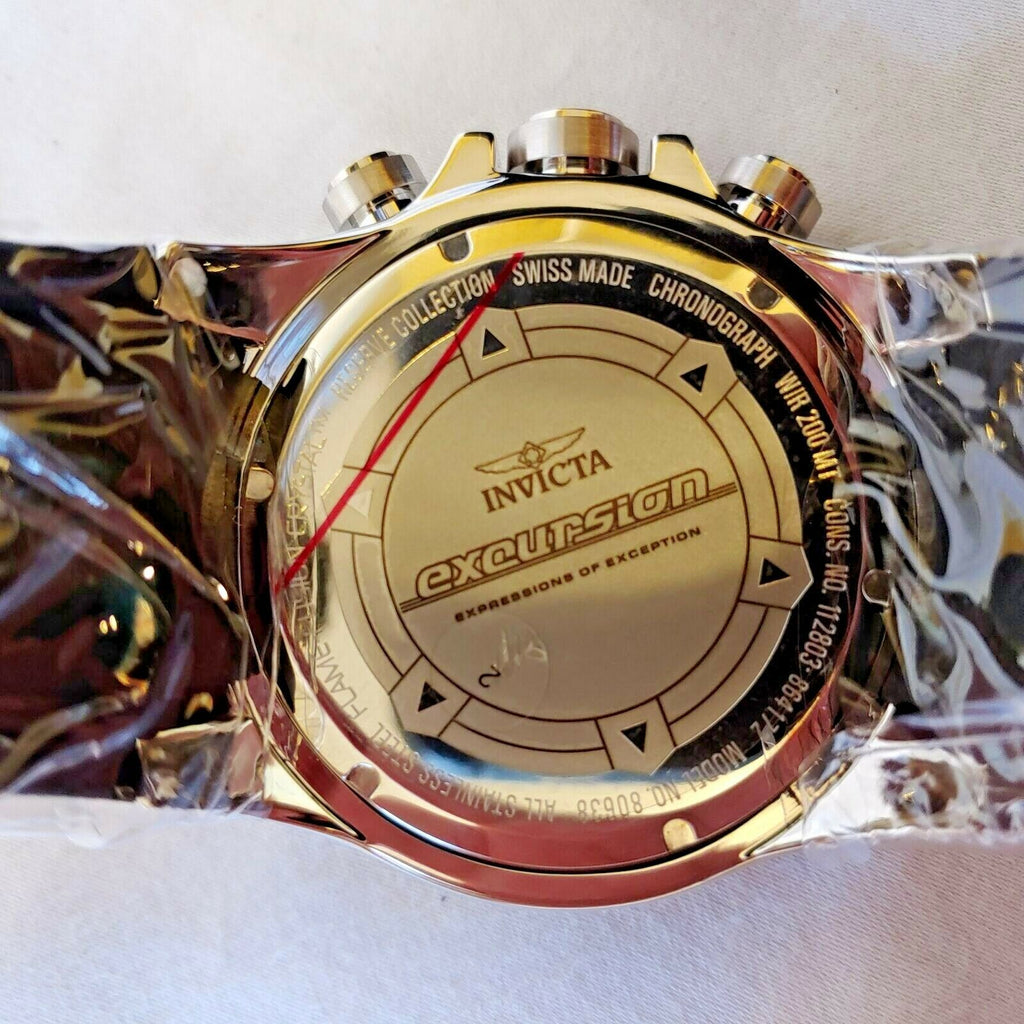 Invicta Men's Excursion Analog Display Swiss Quartz BLK Watch | Model No. 80638