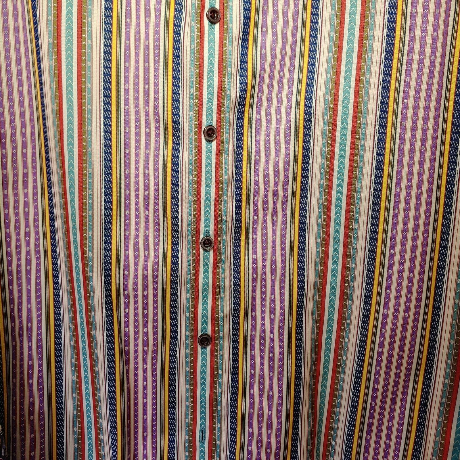 Robert Graham - Colorful Long Sleeve - Men's Medium Button Down Classic Fit