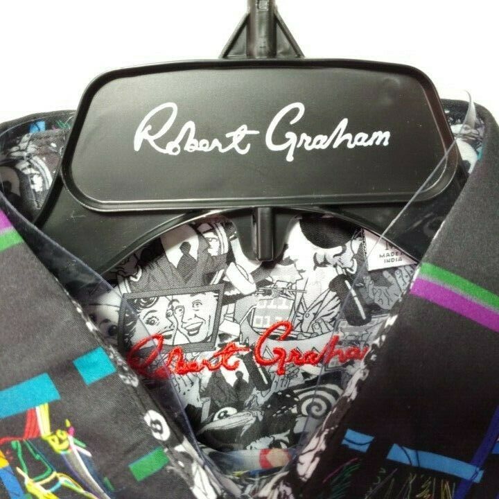 Robert Graham Colorful Long Sleeve Button-Down Shirt - Men's Medium