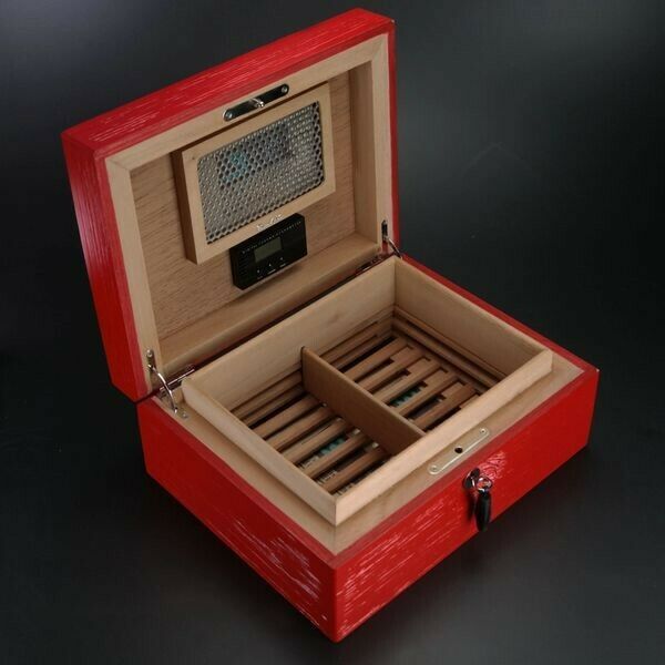 Brizard and Co Red Royal Oak Humidor 30 / 40 count