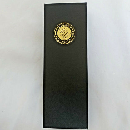 Cigar Classics | Travel Humidor Tube | Alum with Black Leather Holding Case