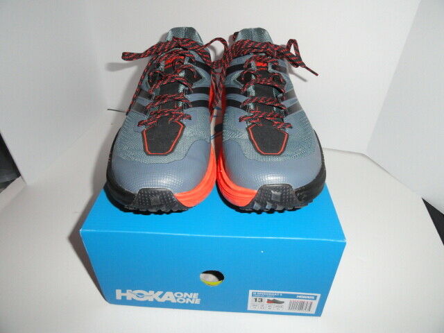 Hoka One Speedcoat 3 Grey and Orange  size 13 M