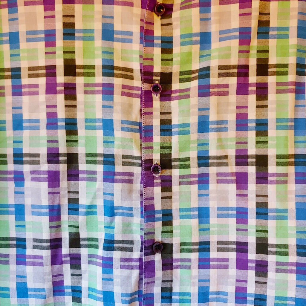 Robert Graham - Short Sleeve Mazzed Printed Sport Shirt Classic Fit - Medium