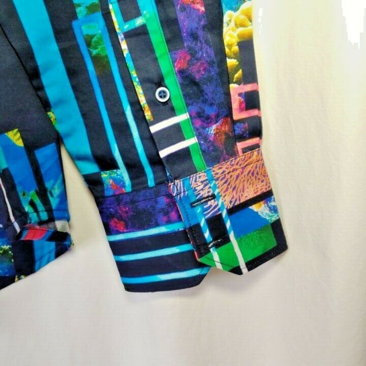 Robert Graham - Colorful Long Sleeve - Men's Medium Button Down Classic Fit