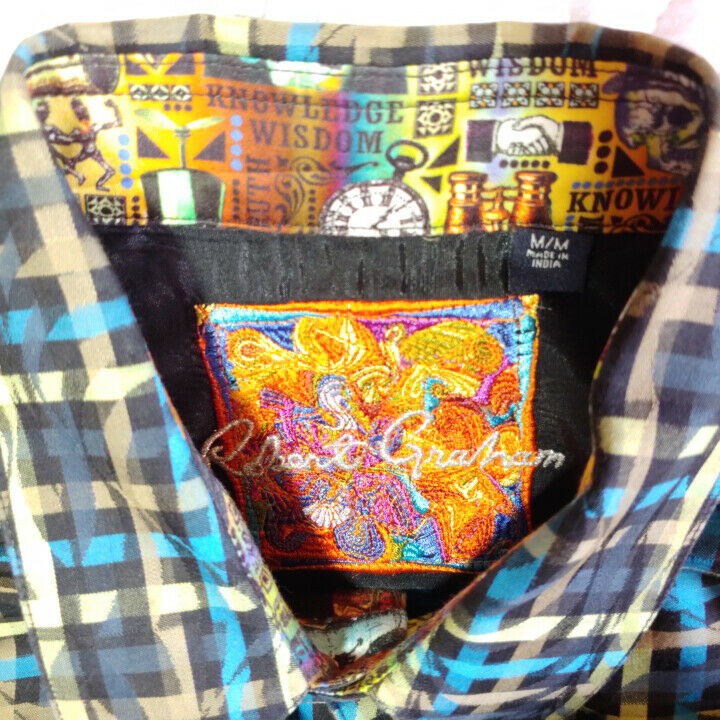 Robert Graham - Colorful Long Sleeve - Men's Medium Button Down Classic Fit
