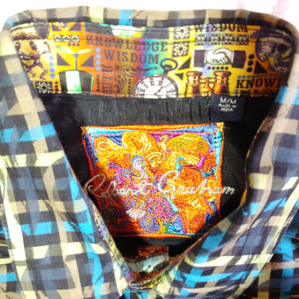 Robert Graham - Colorful Long Sleeve - Men's Medium Button Down Classic Fit
