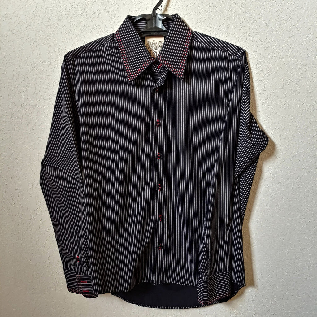 Artine | Men's Black Long sleeve Button down Casual Shirt