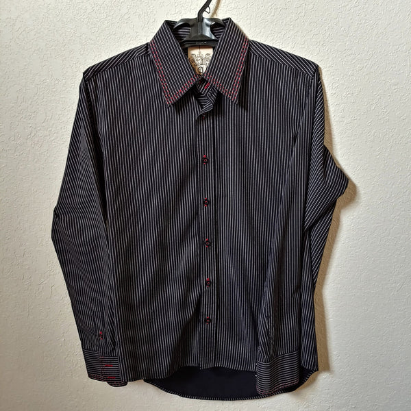 Artine | Men's Black Long sleeve Button down Casual Shirt