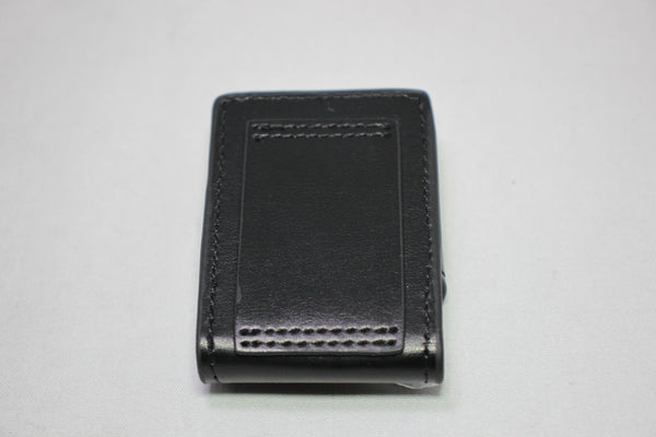 Elie Bleu Black Leather Case | Fits J-14 Covered Jet Lighters | EBPOUCH07