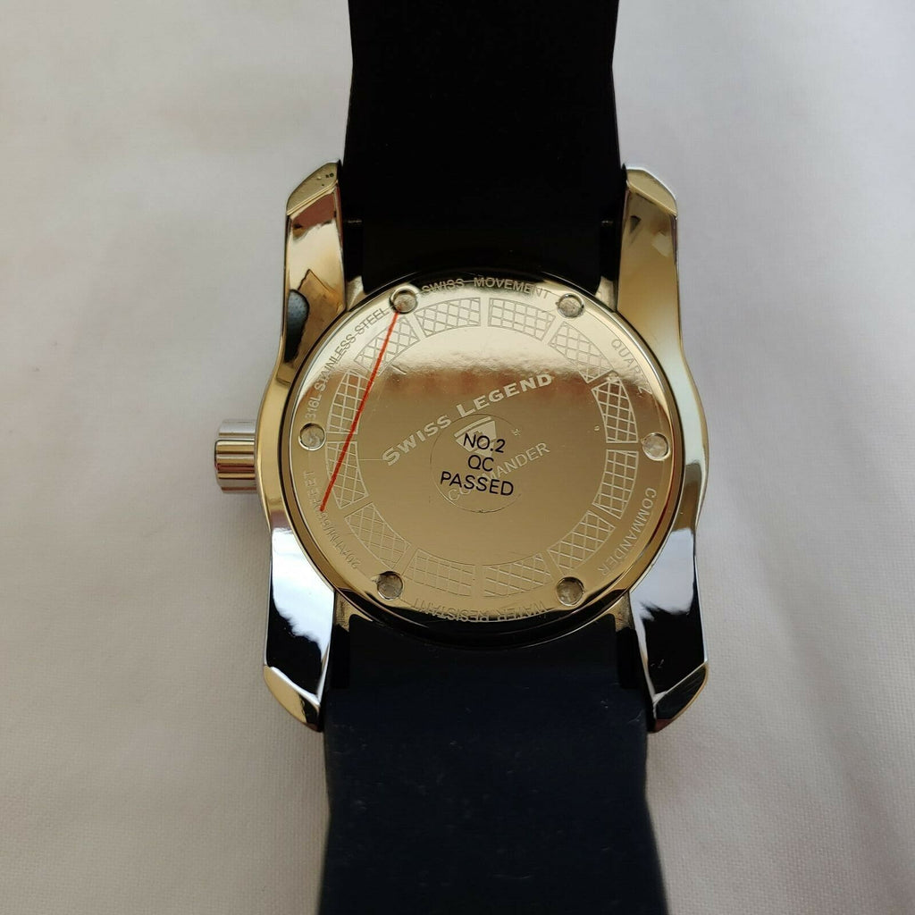 Swiss Legend SL-20068-02 | Watch Men | Quartz | Analogue | Black Rubber Strap