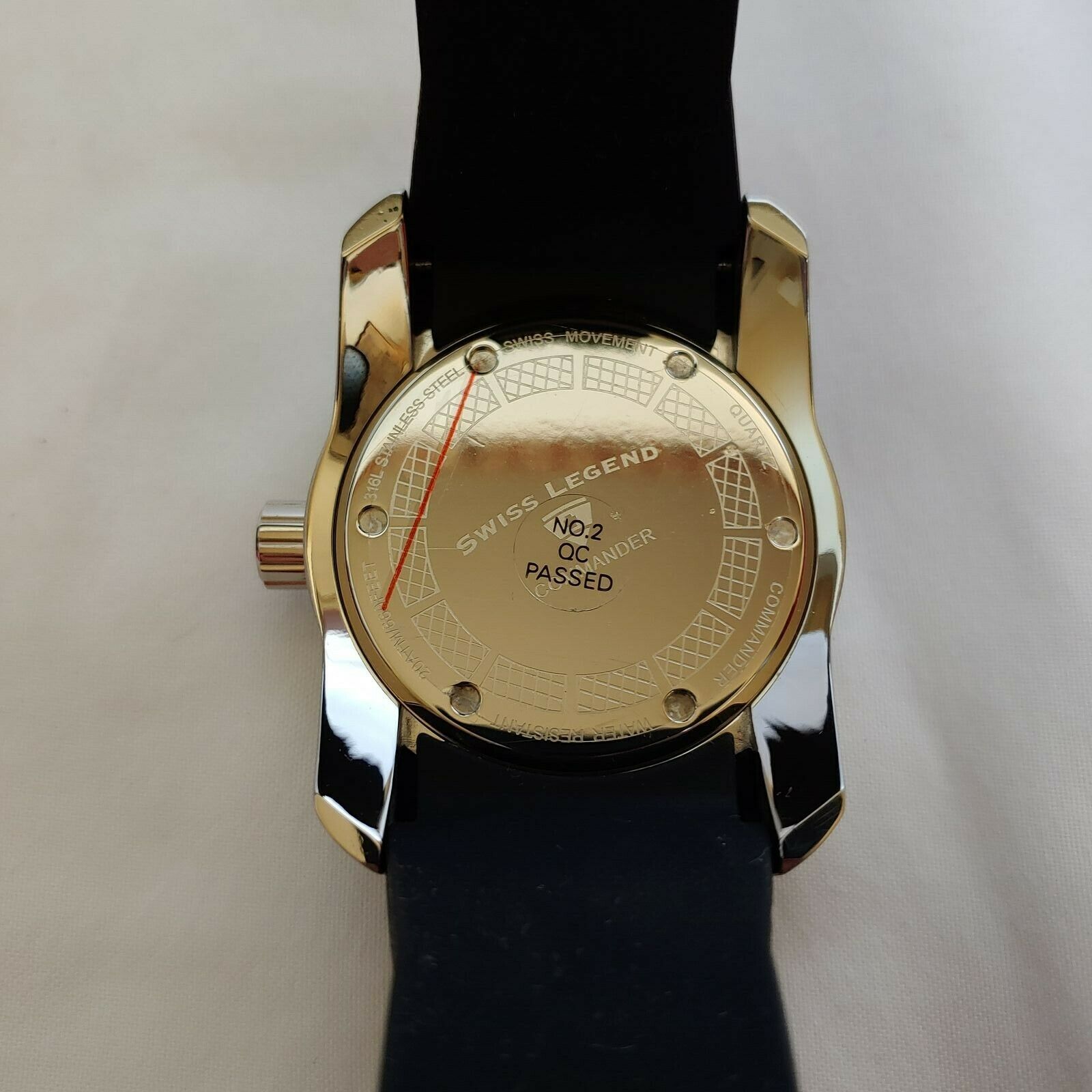Swiss Legend SL-20068-02 | Watch Men | Quartz | Analogue | Black Rubber Strap
