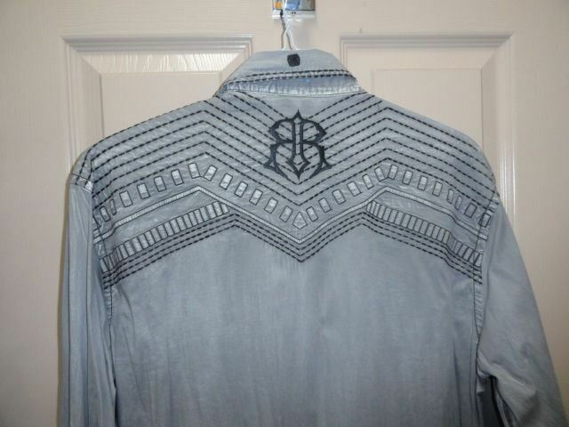 Men's Roar Signature Long  Sleeve Button Up Shirt Size Medium