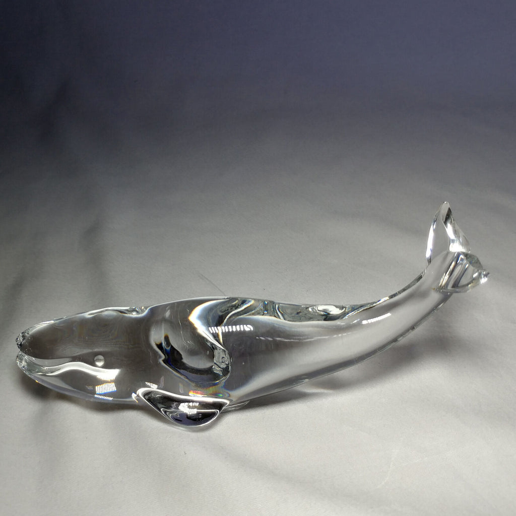 Baccarat Crystal Whale. Spectacular Heavyweight Beauty