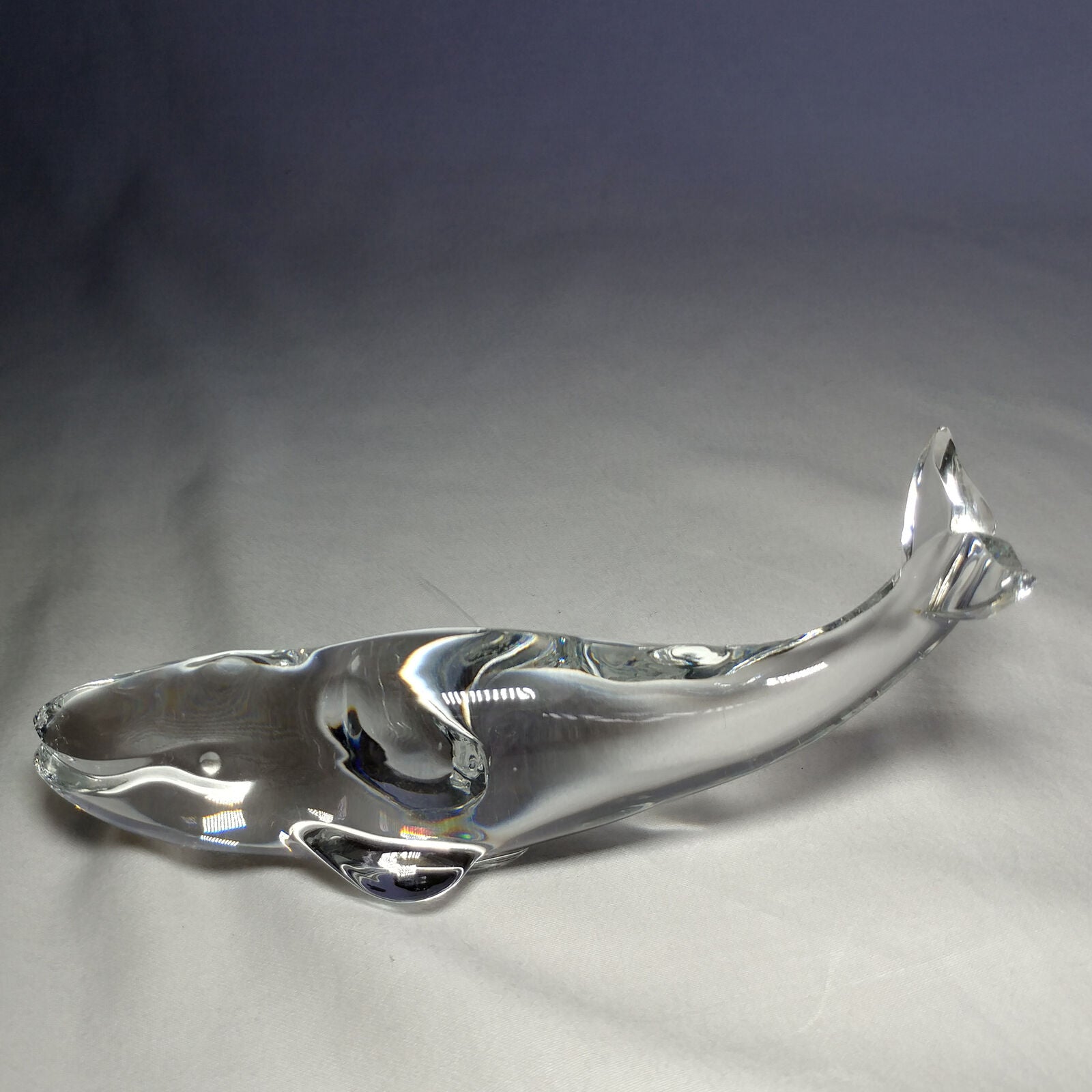 Baccarat Crystal Whale. Spectacular Heavyweight Beauty