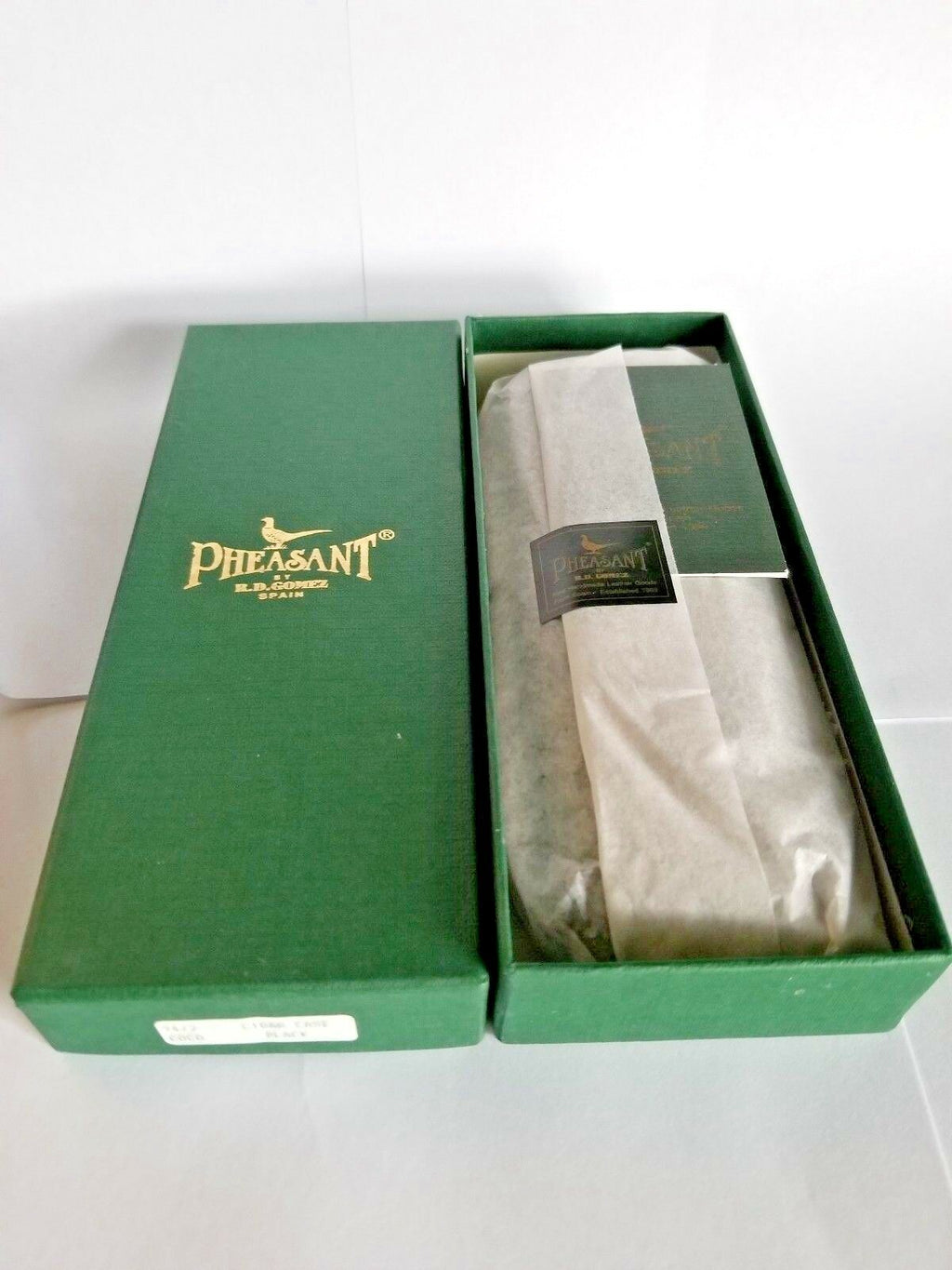 Pheasant Black Croc leather case