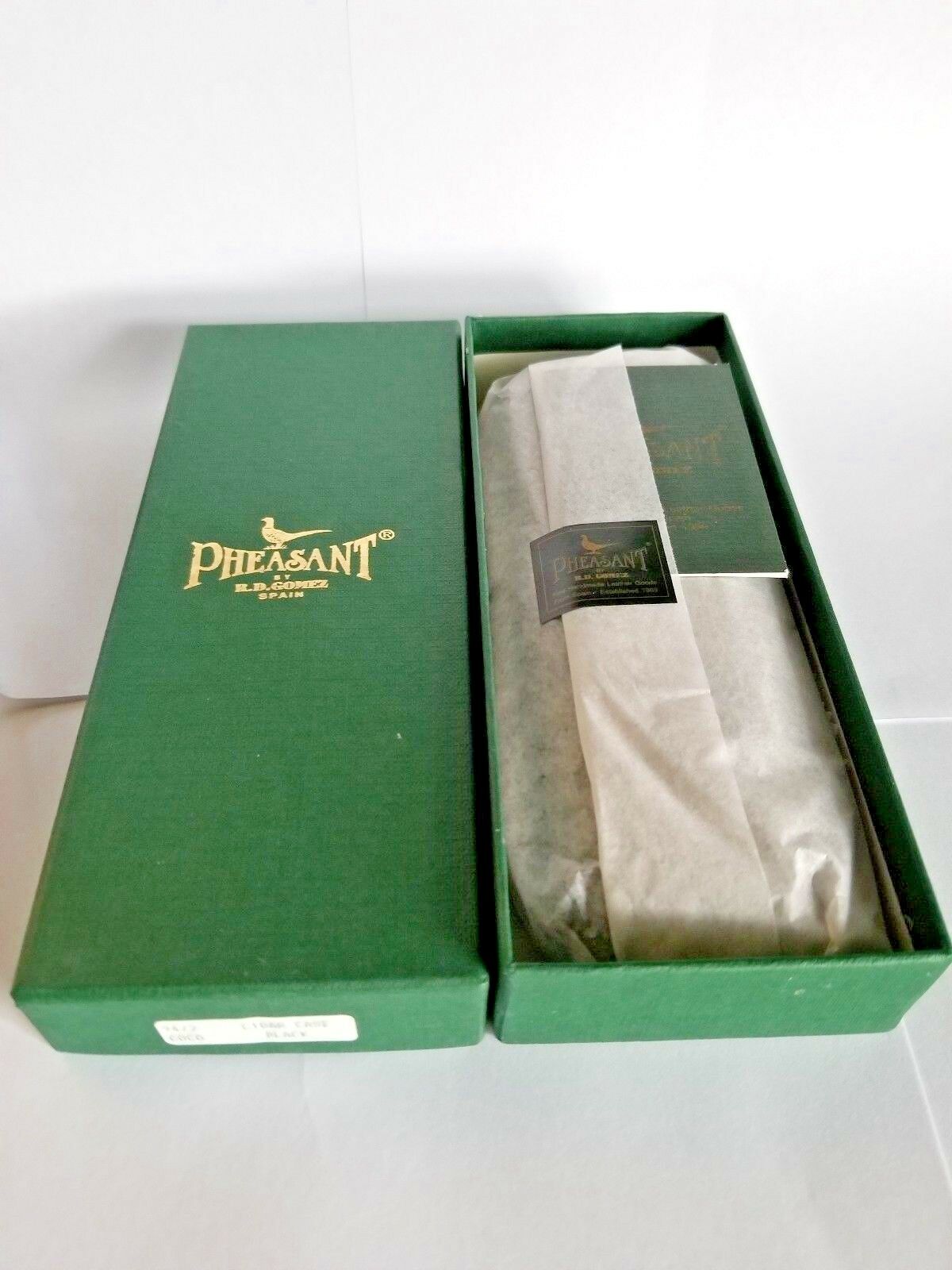 Pheasant Black Croc leather case