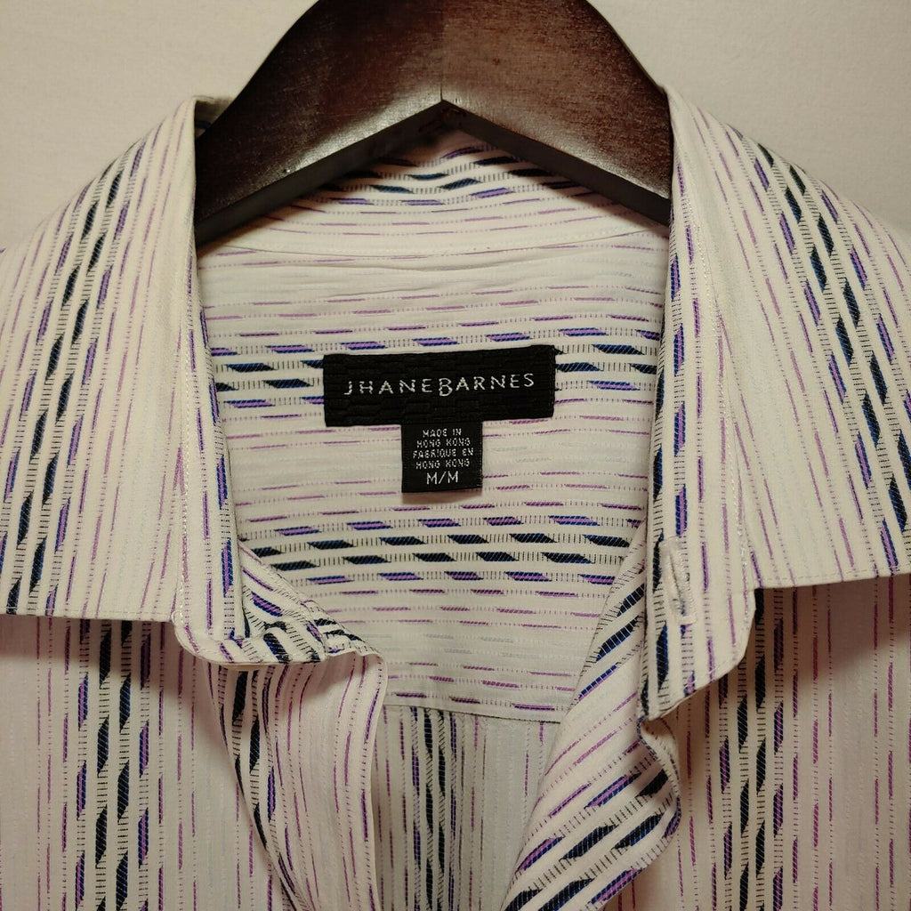 Jhane Barnes - Long Sleeve - Men's Medium Button Down Classic Fit