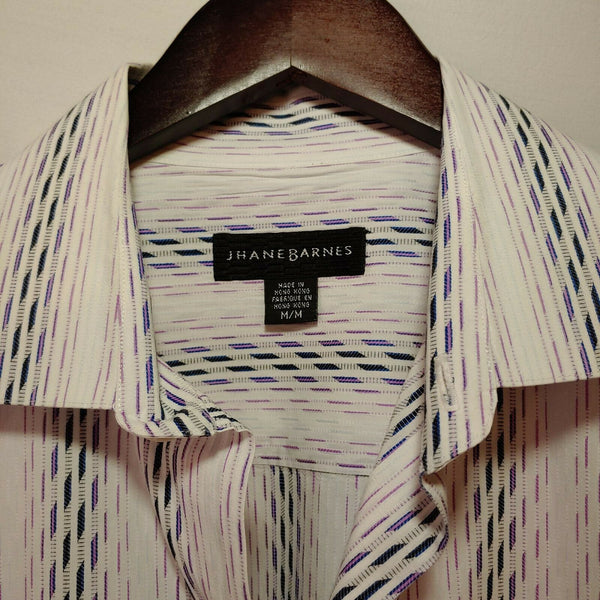 Jhane Barnes - Long Sleeve - Men's Medium Button Down Classic Fit