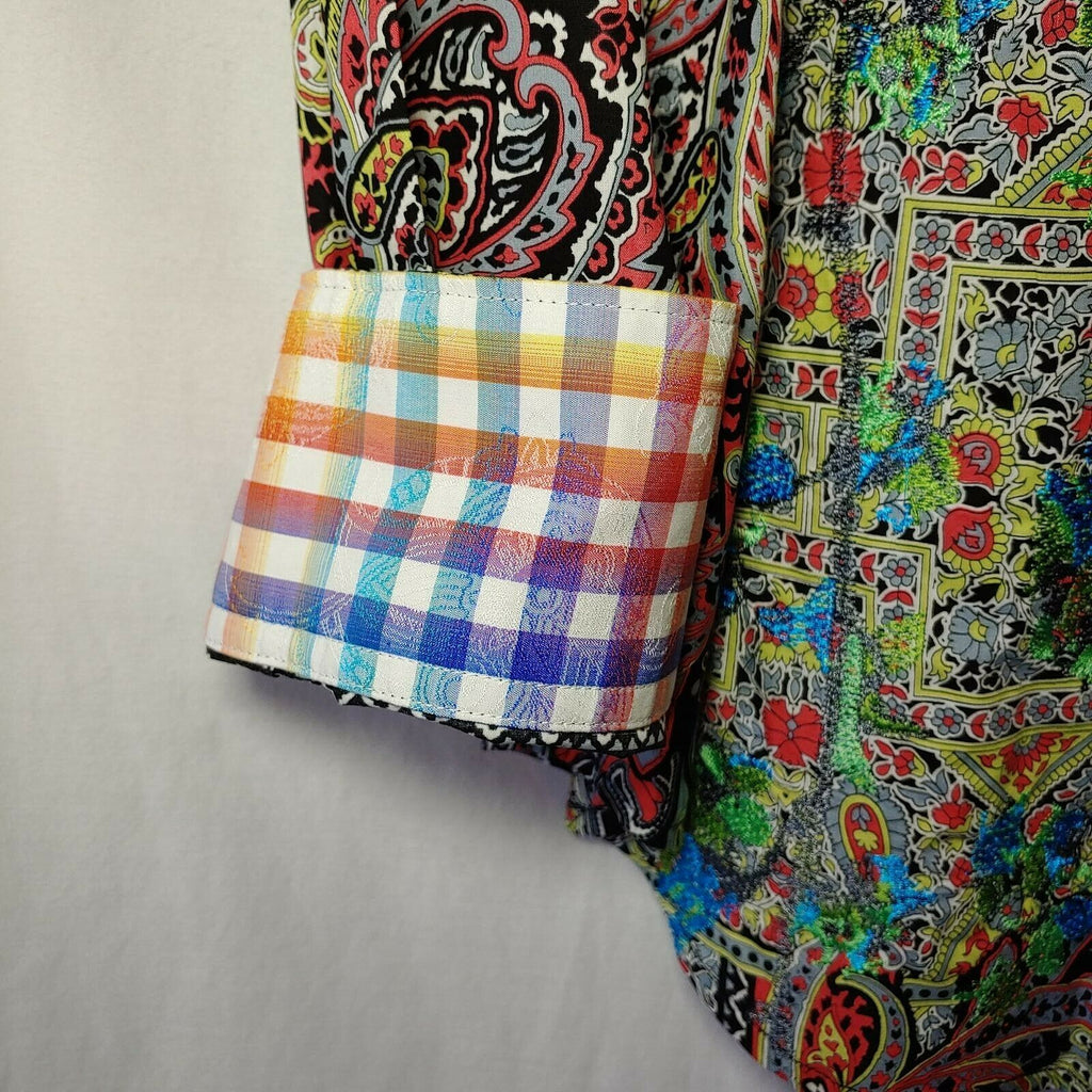 Robert Graham - Colorful Long Sleeve - Men's Medium Button Down Classic Fit