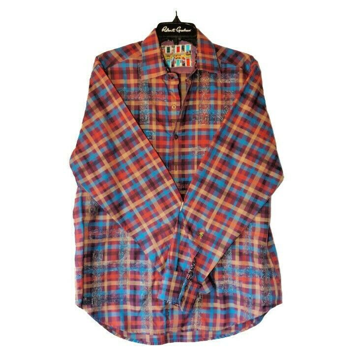 Robert Graham - Colorful Long Sleeve - Men's Medium Button Down Classic Fit