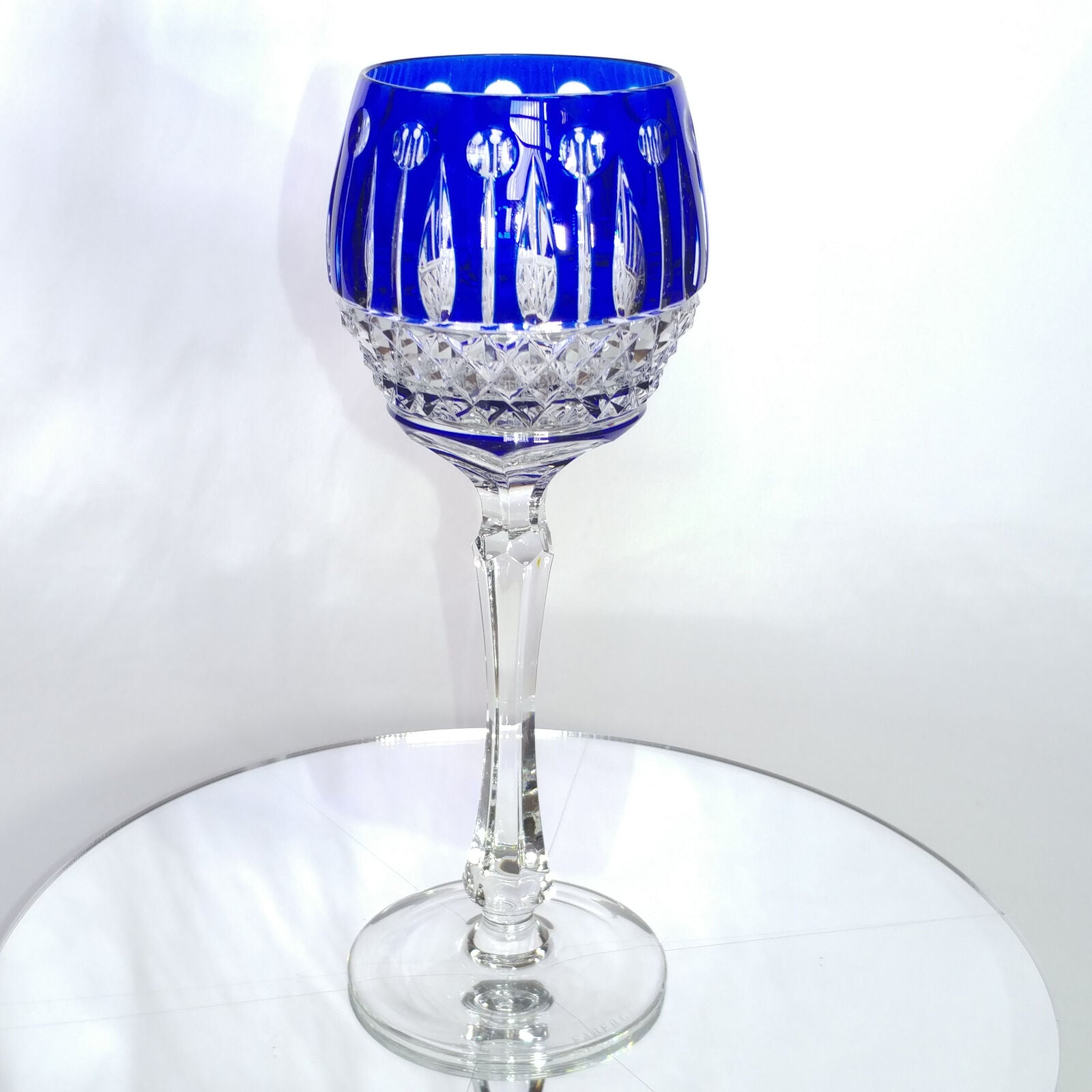 FABERGE XENIA IMPERIAL CASED CUT TO CLEAR CRYSTAL GOBLET SIGNED