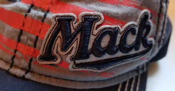Mack Trucks Blue Denim  Embroidered Baseball Cap