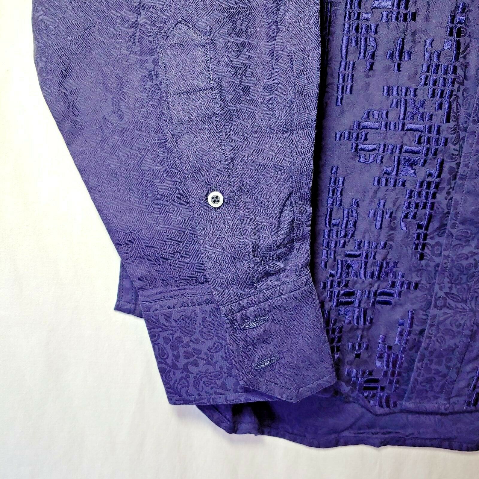 Robert Graham Colorful Long Sleeve Button-Down Shirt - Men's Medium
