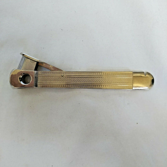 DETAILED METAL HANDLE CIGAR CUTTER DONATUS SOLINGEN GERMANY