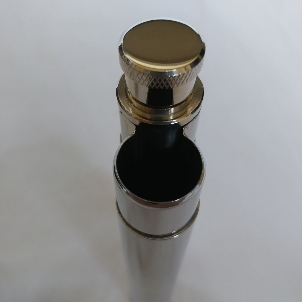 Cigar Travel Humidor and Flask Stainless Steel 18-8
