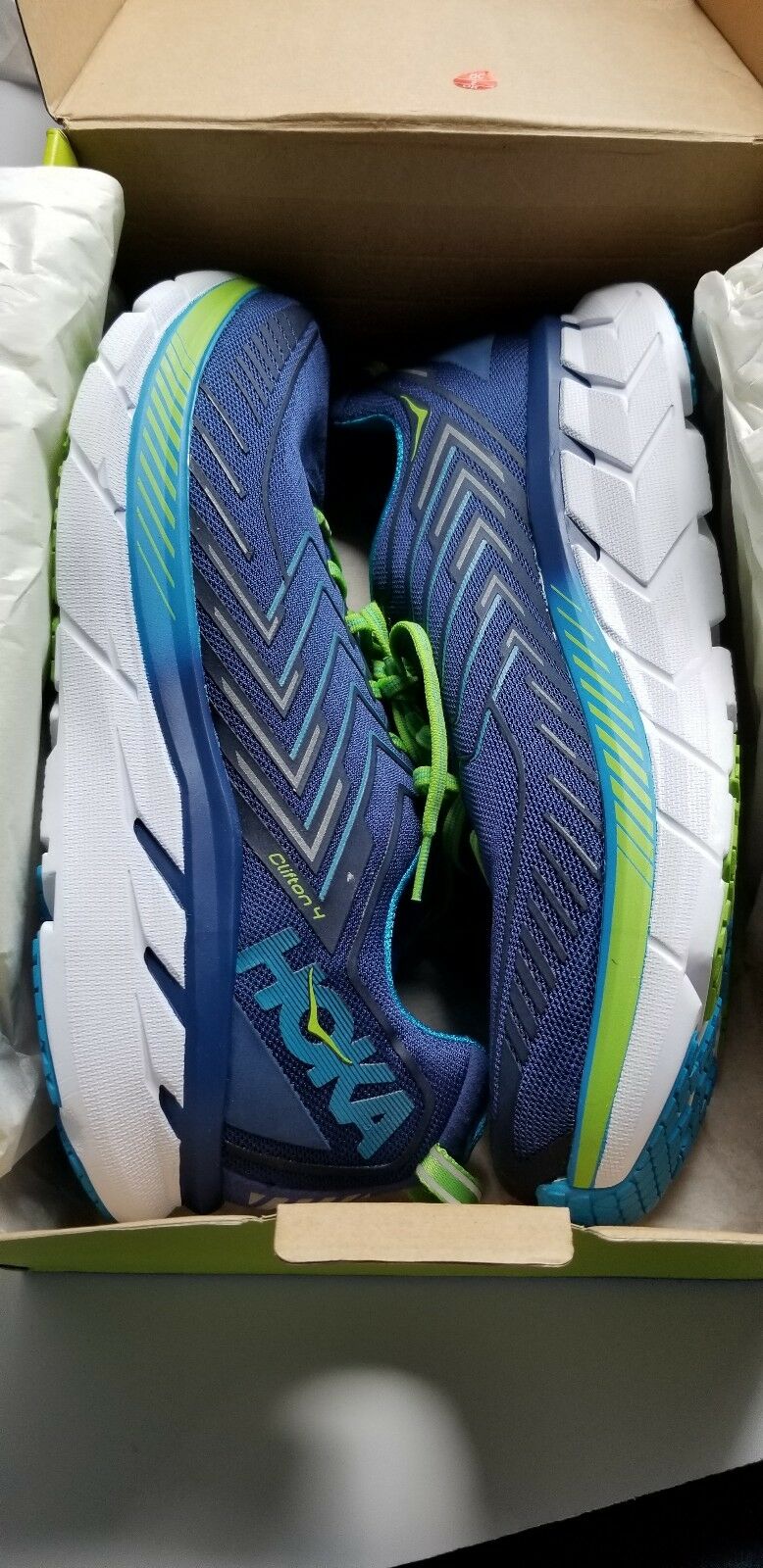 Hoka One One Clifton 4 Running Shoes Size 12 " NIB
