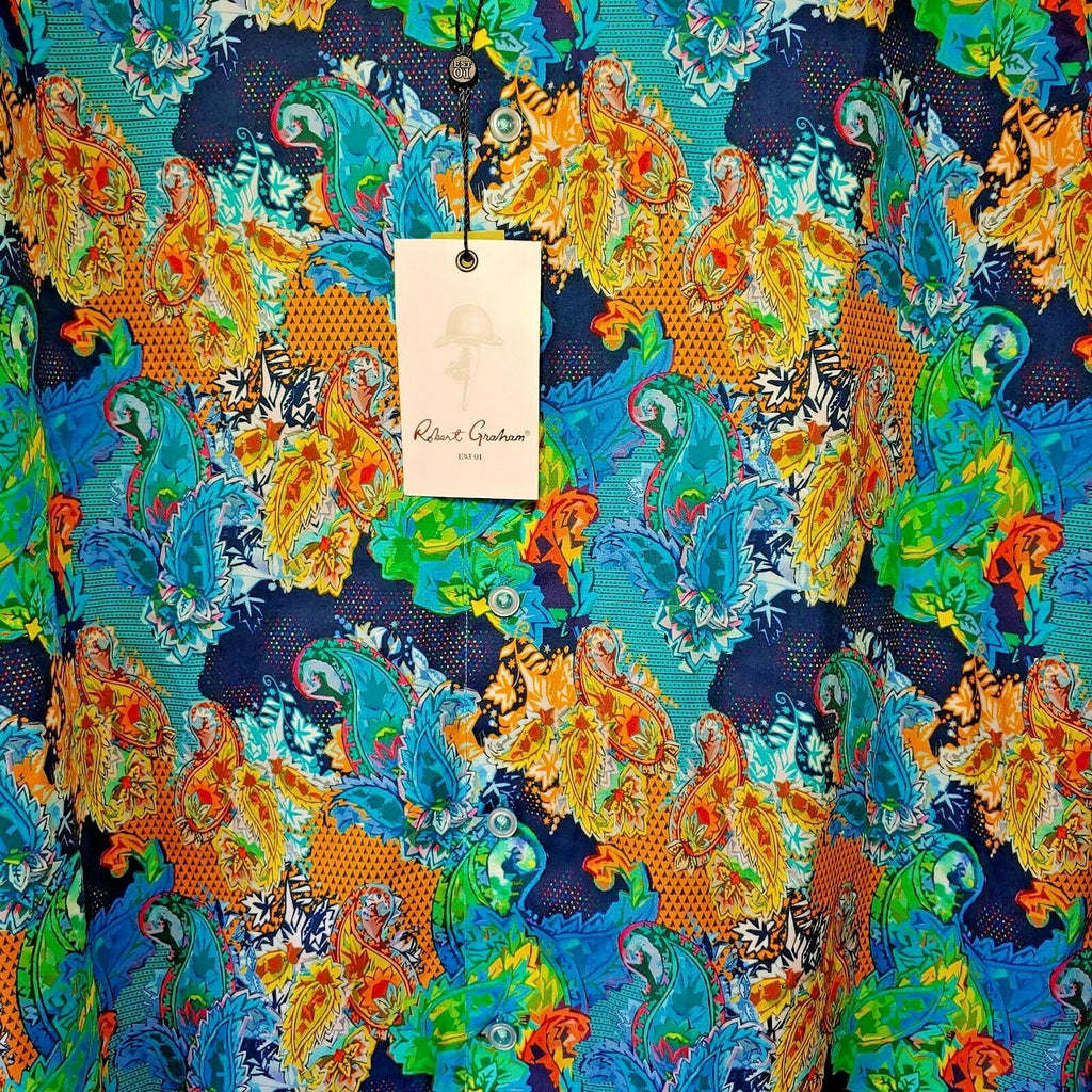 Robert Graham - Colorful Long Sleeve - Men's Medium Button Down Classic Fit