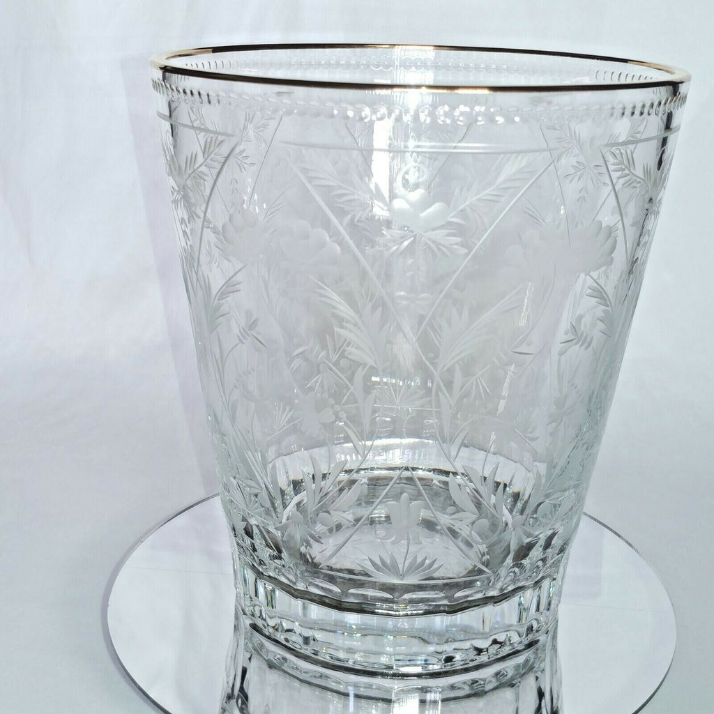 FABERGE | CRYSTAL CHAMPAGNE ICE BUCKET CHILLER | SPECIAL EDITION 22KT