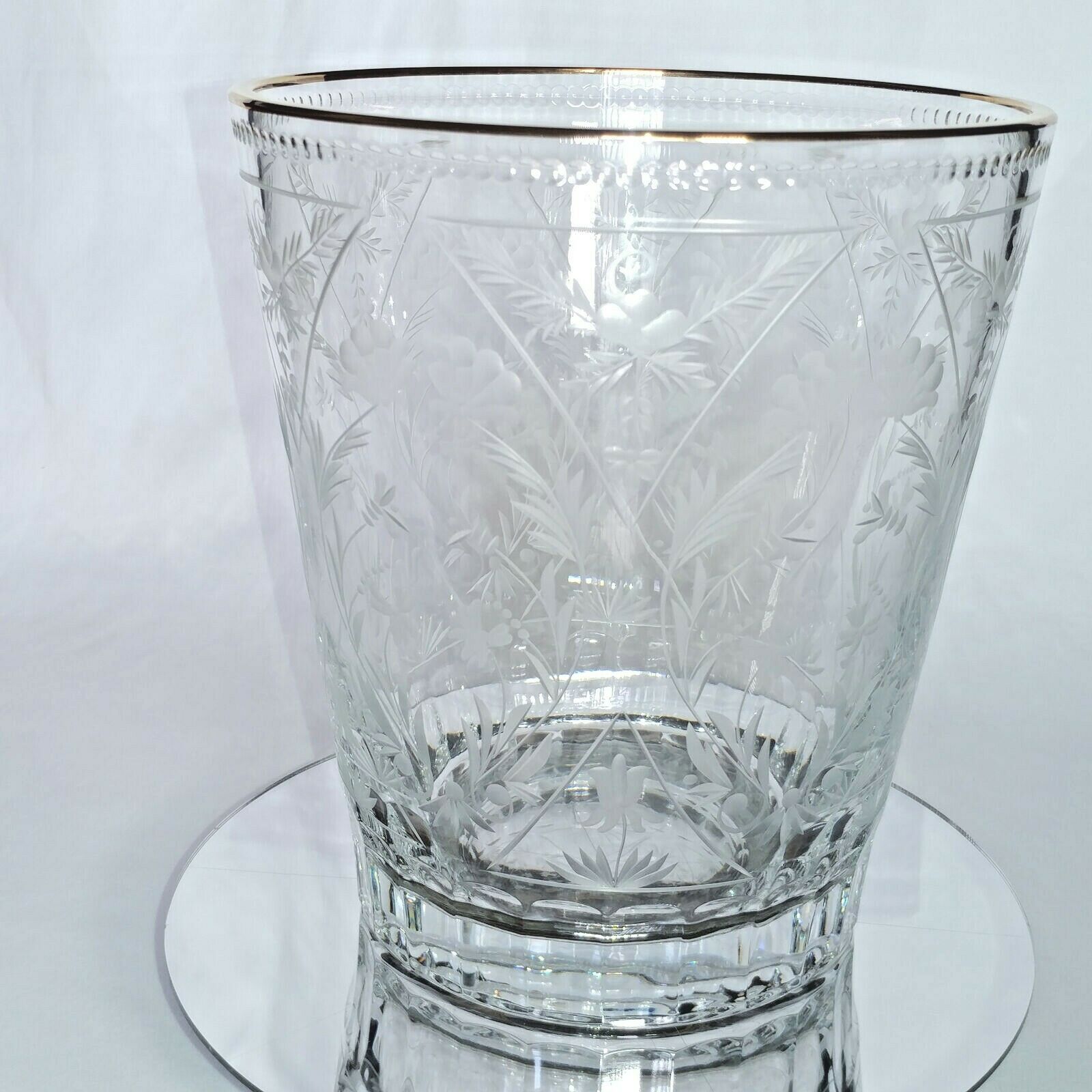 FABERGE | CRYSTAL CHAMPAGNE ICE BUCKET CHILLER | SPECIAL EDITION 22KT