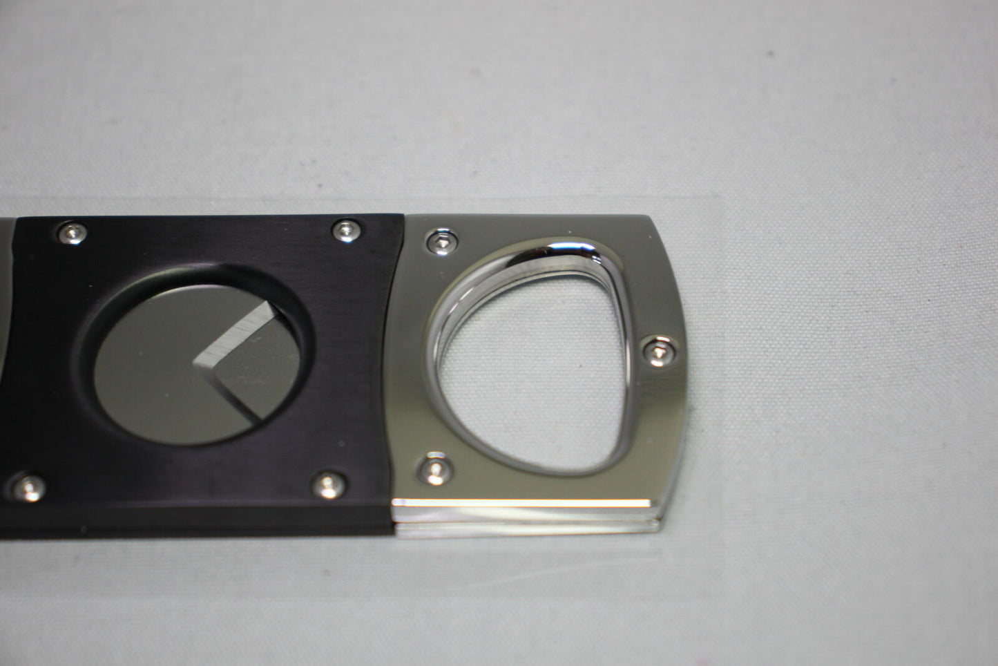 Elie Bleu Cigar Cutter Matte Black with Satin Stainless Steel | EBC1000 New