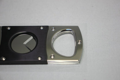 Elie Bleu Cigar Cutter Matte Black with Satin Stainless Steel | EBC1000 New