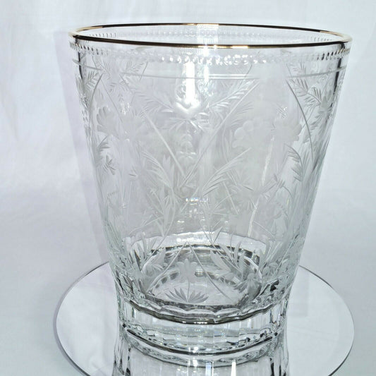 FABERGE | CRYSTAL CHAMPAGNE ICE BUCKET CHILLER | SPECIAL EDITION 22KT