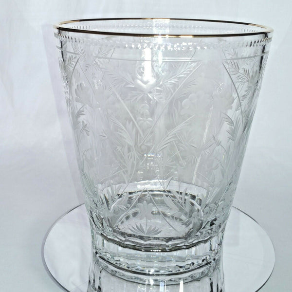FABERGE | CRYSTAL CHAMPAGNE ICE BUCKET CHILLER | SPECIAL EDITION 22KT