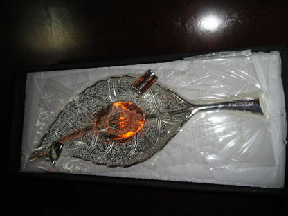 silver plated ashtray