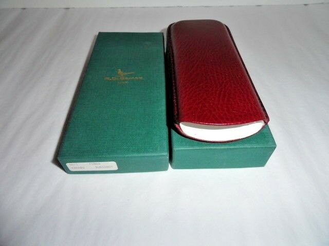 R. D. Gomez Burgundy Leather Glasses Case