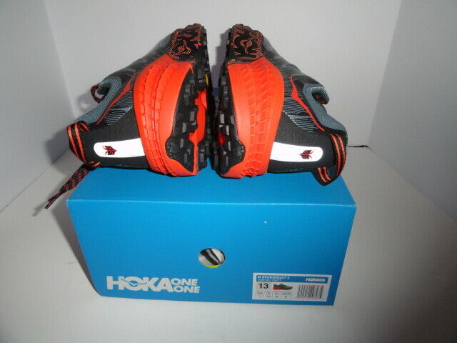 Hoka One Speedcoat 3 Gray and Orange  size 13 M