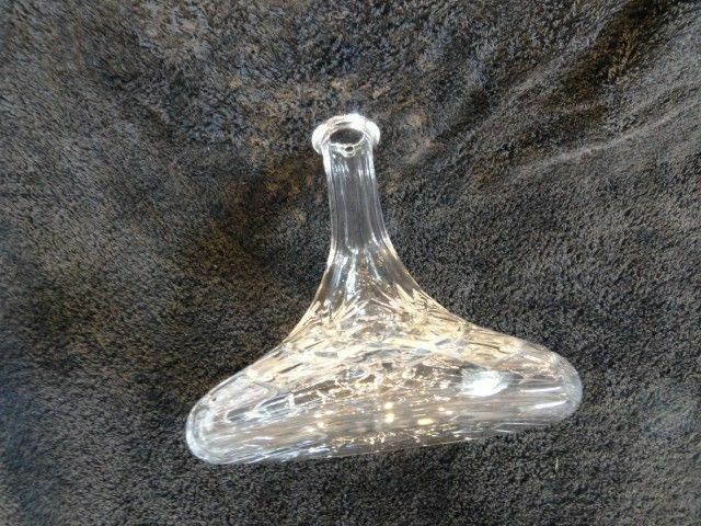 Cut  Crystal 10.5" Ships Decanter with stopper no original box