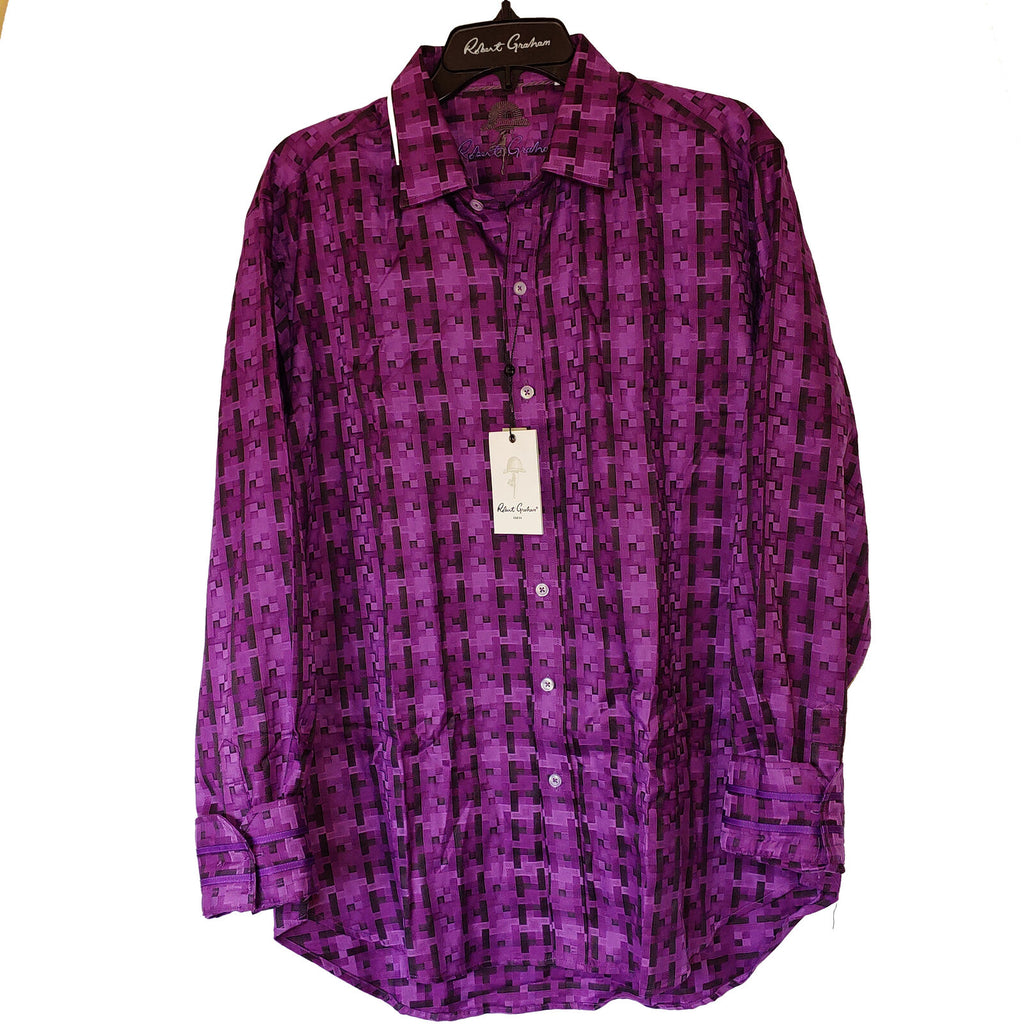 Robert Graham - Colorful Long Sleeve - Men's Medium Button Down Classic Fit