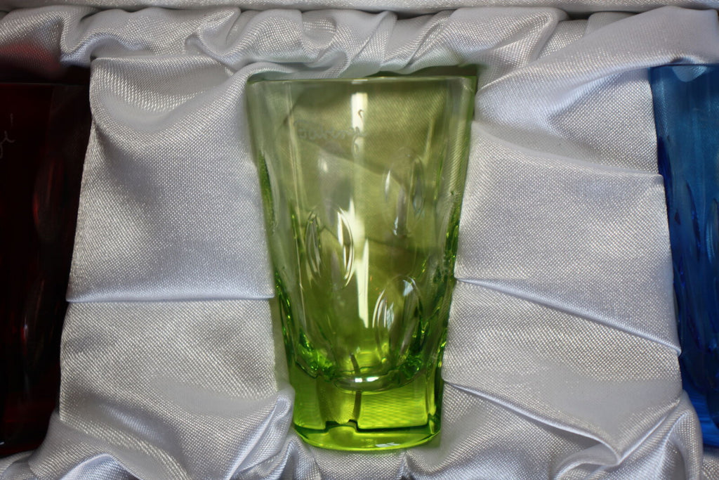 Faberge "Na Zdorovie" Bubble Vodka Shot Glasses- Set of 4 in original box