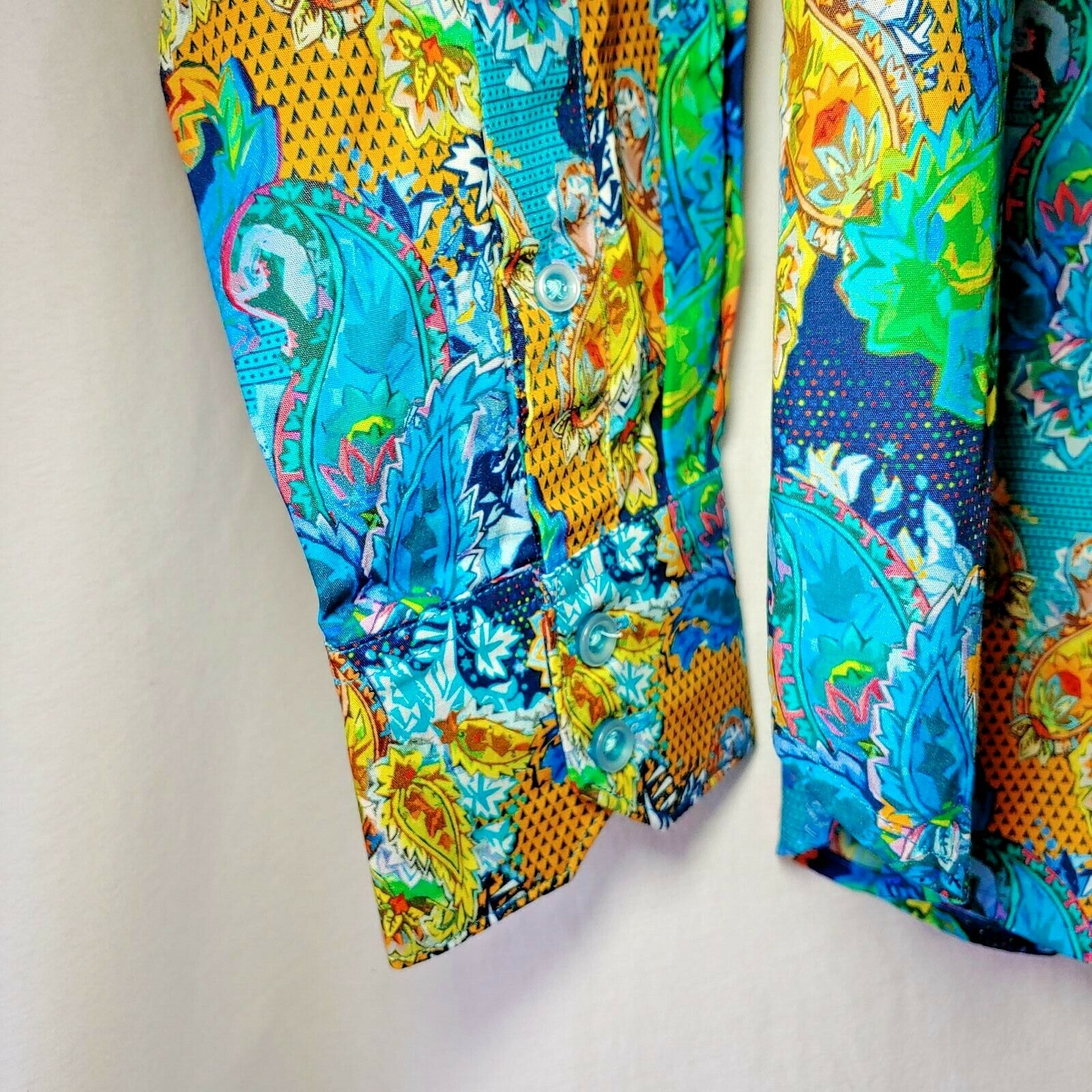 Robert Graham - Colorful Long Sleeve - Men's Medium Button Down Classic Fit