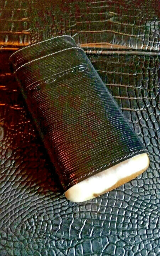 Andre Garcia Black  leather  case