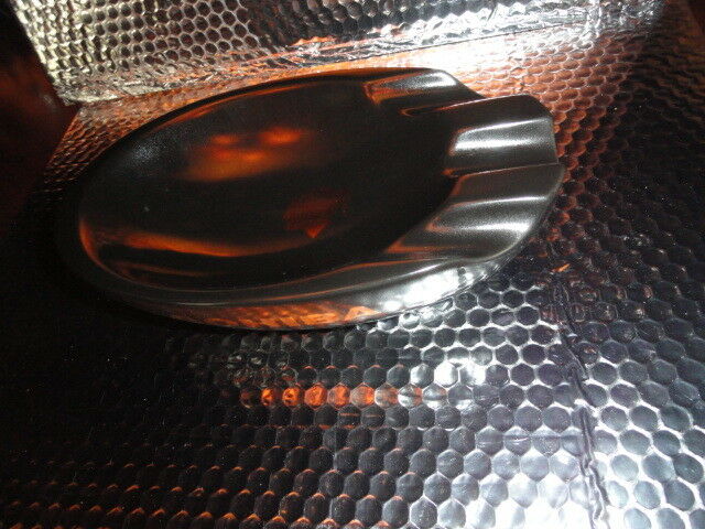 Black ceramic ashtray