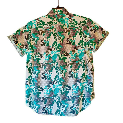 Robert Graham - Floral Short Sleeve Printed Sport Shirt Classic Fit - Medium